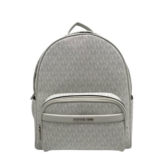 Michael Kors Optic White Coated Canvas Bex Medium Backpack - Picture 1 of 12